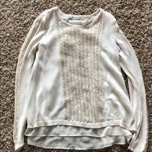 White and Cream Sweater